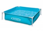 Piscine tubulaire carrée INTEX 1.22 x 1,22 x 0,30 m Orange